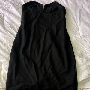 Strapless cocktail dress